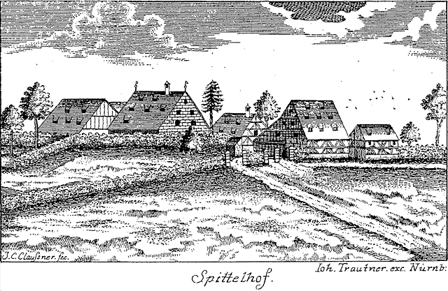 spitalhof nuernberg - 1809